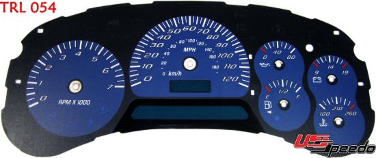 Picture of US Speedo Instrument Cluster Gauge Face Kit - TRL054