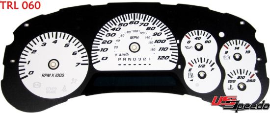 Picture of US Speedo Instrument Cluster Gauge Face Kit - TRL060