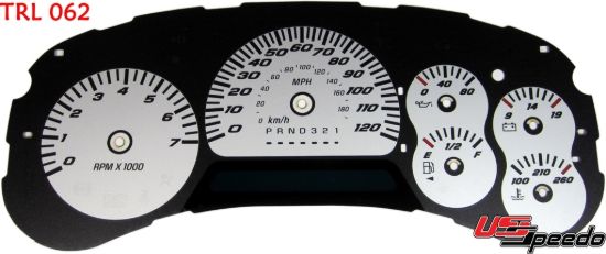 Picture of US Speedo Instrument Cluster Gauge Face Kit - TRL062