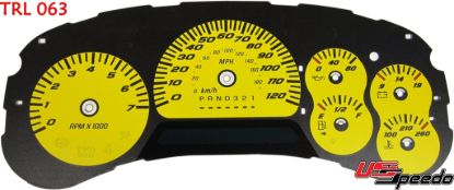 Picture of US Speedo Instrument Cluster Gauge Face Kit - TRL063
