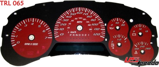 Picture of US Speedo Instrument Cluster Gauge Face Kit - TRL065