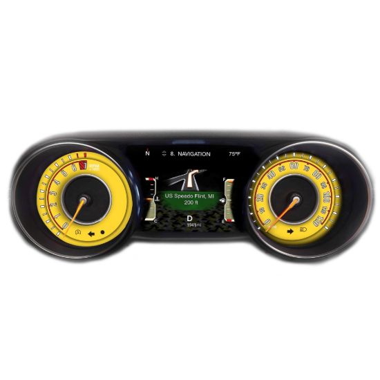Picture of US Speedo Instrument Cluster Gauge Face Kit - WRA18JLSPORT3