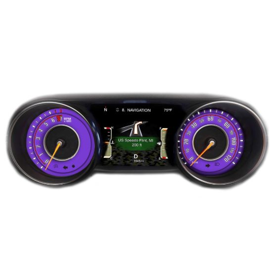 Picture of US Speedo Instrument Cluster Gauge Face Kit - WRA18JLSPORT7