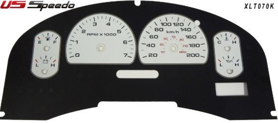 Picture of US Speedo Instrument Cluster Gauge Face Kit - XLT070K