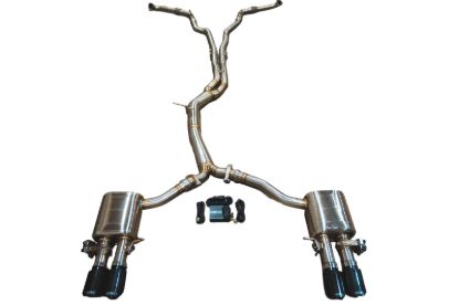 Picture of Valvetronic Designs Exhaust System Kit - AUD.B9.S4.VSES.BR.BRSH