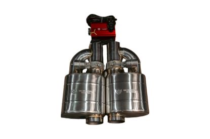 Picture of Valvetronic Designs Exhaust Muffler - OFF.UVM.76MM.DUALOUT.x2
