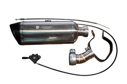 Picture of Valvetronic Designs Exhaust Muffler - VTD.BIKE.SB.UVM.ANG.38MM