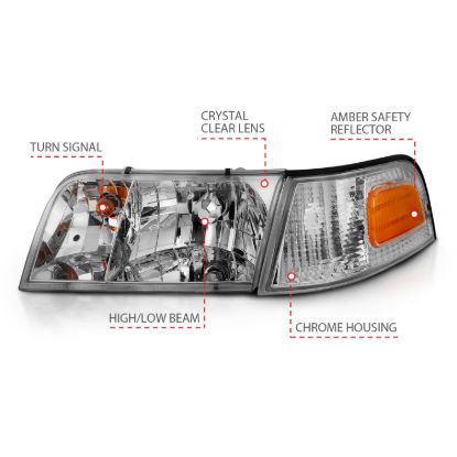 Picture of ANZO USA Headlight Assembly - 121556