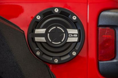 Picture of DV8 Offroad Fuel Door Cover - D-JL-190004-MIL