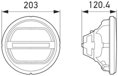 Picture of Hella Headlight - 241400011