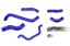 Picture of HPS Performance Radiator Coolant Hose Kit - 57-1242-BLUE