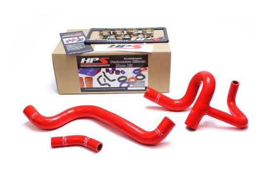 Picture of HPS Performance Radiator Coolant Hose Kit - 57-1410-RED