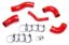 Picture of HPS Performance Intercooler Hose Kit - 57-1420-RED