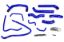 Picture of HPS Performance Radiator Coolant Hose Kit - 57-1432-BLUE