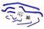 Picture of HPS Performance Radiator Coolant Hose Kit - 57-1504-BLUE