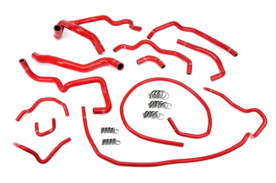Picture of HPS Performance Radiator Coolant Hose Kit - 57-1512-RED