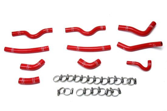 Picture of HPS Performance Radiator Coolant Hose Kit - 57-1523-RED