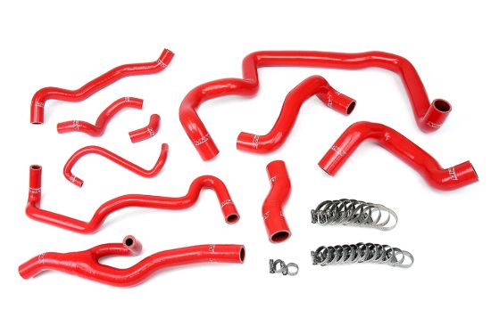 Picture of HPS Performance Radiator Coolant Hose Kit - 57-1557-RED