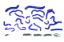 Picture of HPS Performance Radiator Coolant Hose Kit - 57-1709-BLUE