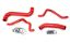 Picture of HPS Performance Radiator Coolant Hose Kit - 57-1733-RED