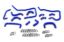 Picture of HPS Performance Radiator Coolant Hose Kit - 57-1807-BLUE