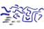 Picture of HPS Performance Radiator Coolant Hose Kit - 57-1812-BLUE