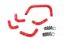 Picture of HPS Performance Fuel Injection Idle Air Control Valve Hose - 57-2134-RED
