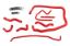 Picture of HPS Performance Radiator Coolant Hose Kit - 57-2138-RED