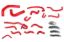 Picture of HPS Performance Radiator Coolant Hose Kit - 57-2191-RED
