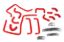 Picture of HPS Performance Radiator Coolant Hose Kit - 57-2266-RED