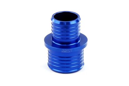 Picture of HPS Performance HVAC Heater Hose Connector - AHUR-138-150-BLUE