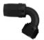 #8 120 Deg Hose End Black