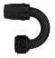 #8 180 Deg Hose End Black