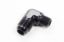 90 Deg #10 to 3/8in Alum Adapter Black