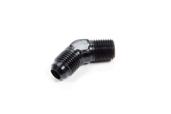 45 Deg Alum #6 Flare 1/4 in Black