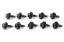 Body Bolt 3/4in 10pk Black