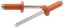 Sm Hd Rivet Orange Alum 250pk