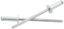 1/8in Alum Rivet Silver 25Pk   1/8in-1/4in