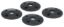 Scuff Plate Plastic Black 4pk