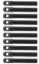 L/W Aluminum Hood Pins 3/8in Black 10pk
