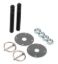 Alum Hood Pin Kit 1/2in with 3/16in Clips Black
