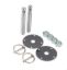 Steel Hood Pin Kit w/ 1/4in Flip-Over Clips