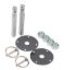 Steel Hood Pin Kit w/ 3/16in Flip-Over Clips