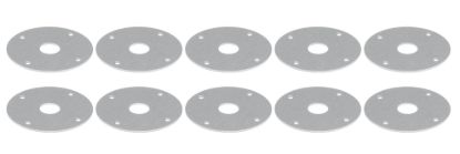 Scuff Plates Aluminum 1/2in Hole 10pk