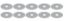 Scuff Plates Aluminum 1/2in Hole 10pk