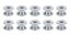 Motor Mount Spacer 1in 10pk