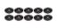 Countersunk Washer Black #10 10pk