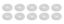 Body Bolt Washer Plastic White 10pk