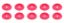 Body Bolt Washer Plastic Pink 10pk