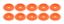 Body Bolt Washer Plastic Fluorescent Orange 10pk